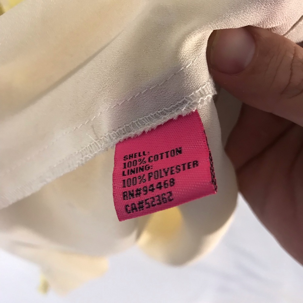 Betsey Johnson Eyelet Yellow Mini Dress - Picture 5 of 7